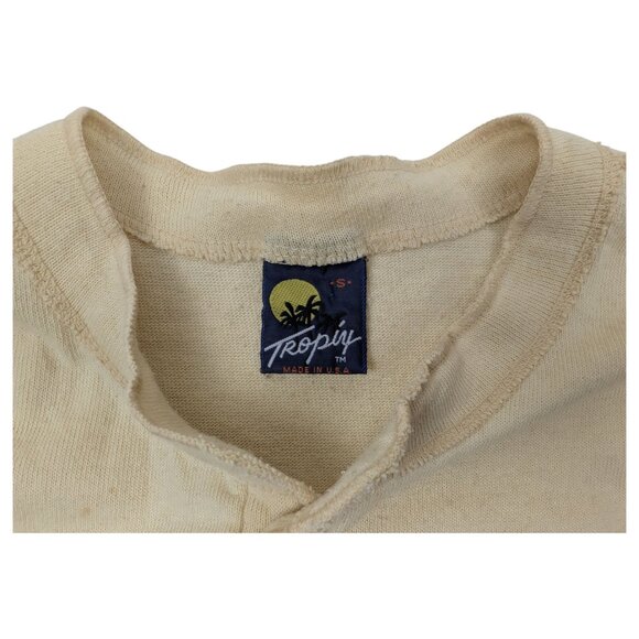 Red Man Chewing Tobacco Snuff Tropix Vintage Henley Shirt Mens‎ Size Small - Picture 7 of 11